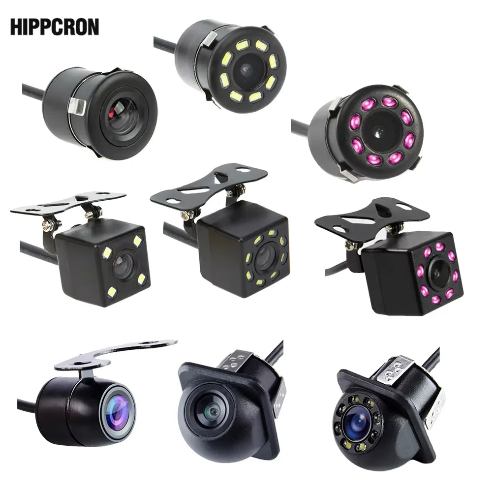 Caméra de Recul Voiture avec 4 LED Vision Nocturne - Écran LCD