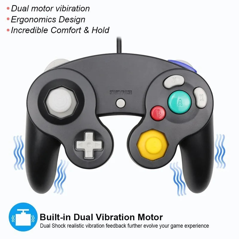 Manette Filaire GameCube Compatible Nintendo Switch - Contrôleur Classique