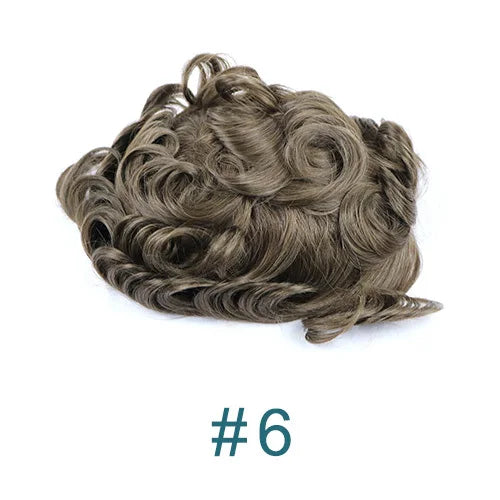 Prothèse Capillaire Homme Toupet Cheveux Humains - Base PU Peau 0.1mm