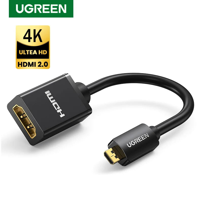 Adaptateur Micro HDMI UGREEN 4K 60Hz - Mâle vers Femelle