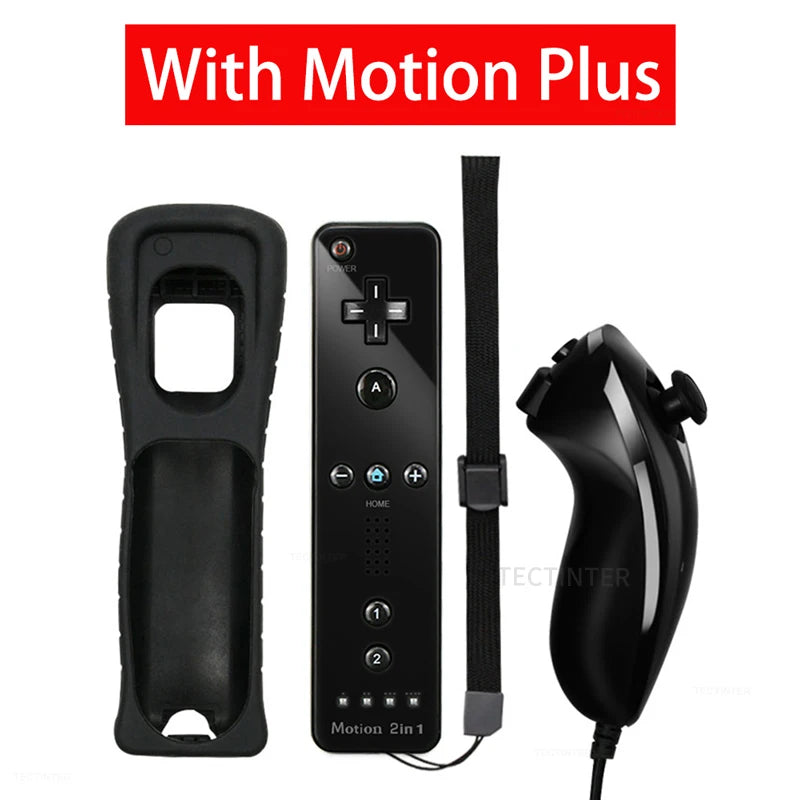Manette 2-en-1 sans Fil pour Nintendo Wii - Gamepad avec Motion Plus