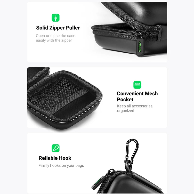Étui Rigide UGREEN pour AirPods / Écouteurs - Protection et Rangement