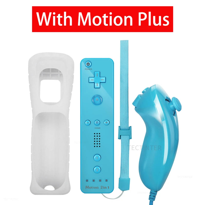 Manette 2-en-1 sans Fil pour Nintendo Wii - Gamepad avec Motion Plus