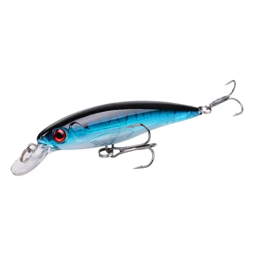 Leurre de Pêche Minnow Laser 11 cm 13 g - Crankbait avec Hameçons