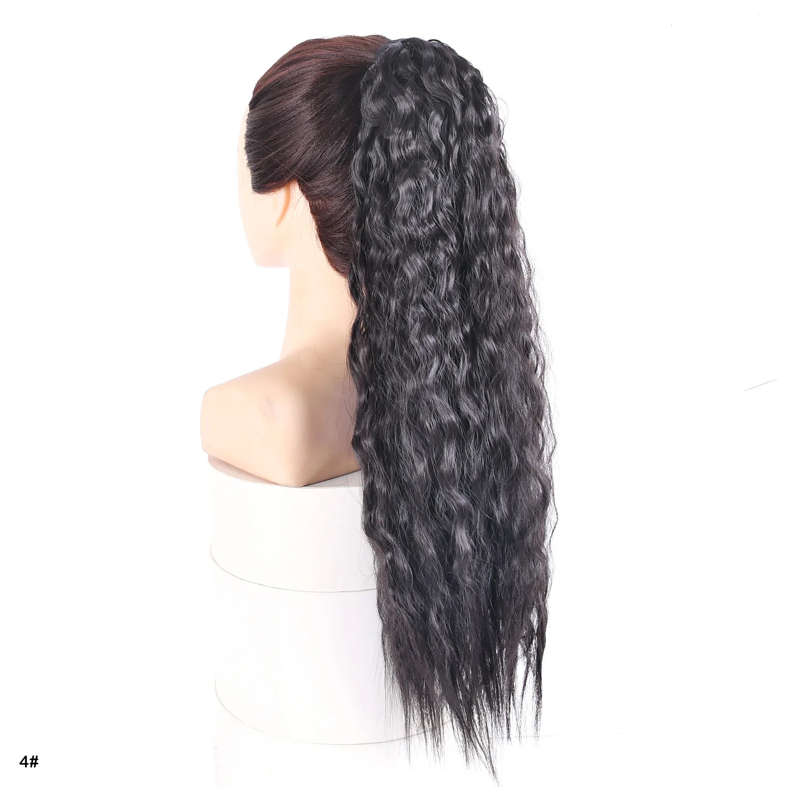 Queue de Cheval Synthétique Longue Kinky Curly - Extension Arc-en-Ciel Ombré
