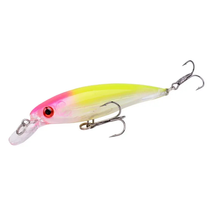 Leurre de Pêche Minnow Laser 11 cm 13 g - Crankbait avec Hameçons