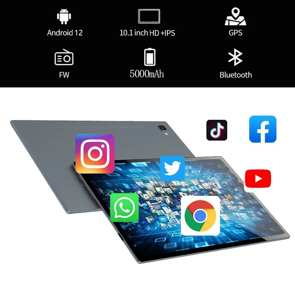 Tablette Android 10.1" Octa Core 8 Go RAM 128 Go 4G LTE Double SIM