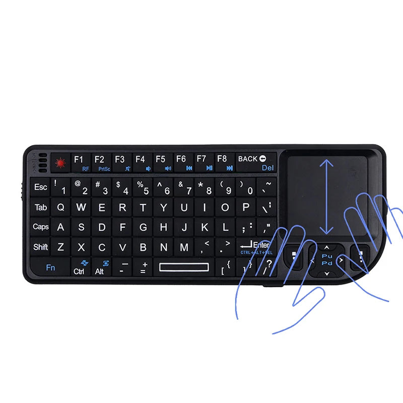 Clavier sans Fil 2.4G 3-en-1 avec Touchpad pour PC TV Android