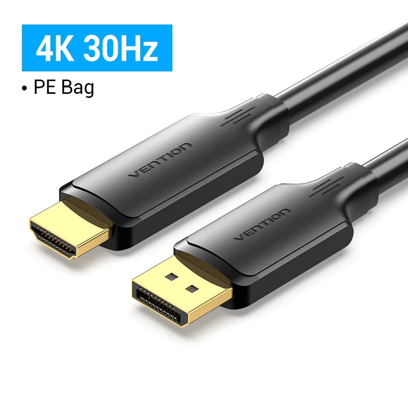 Câble DisplayPort vers HDMI Vention 4K 60Hz - Pour PC, Laptop, Moniteur