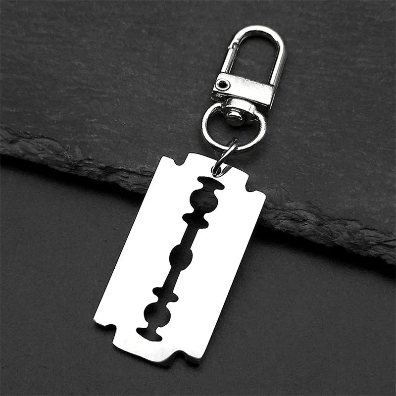 Collier Pendentif Lame Gothique Acier Inoxydable Noir