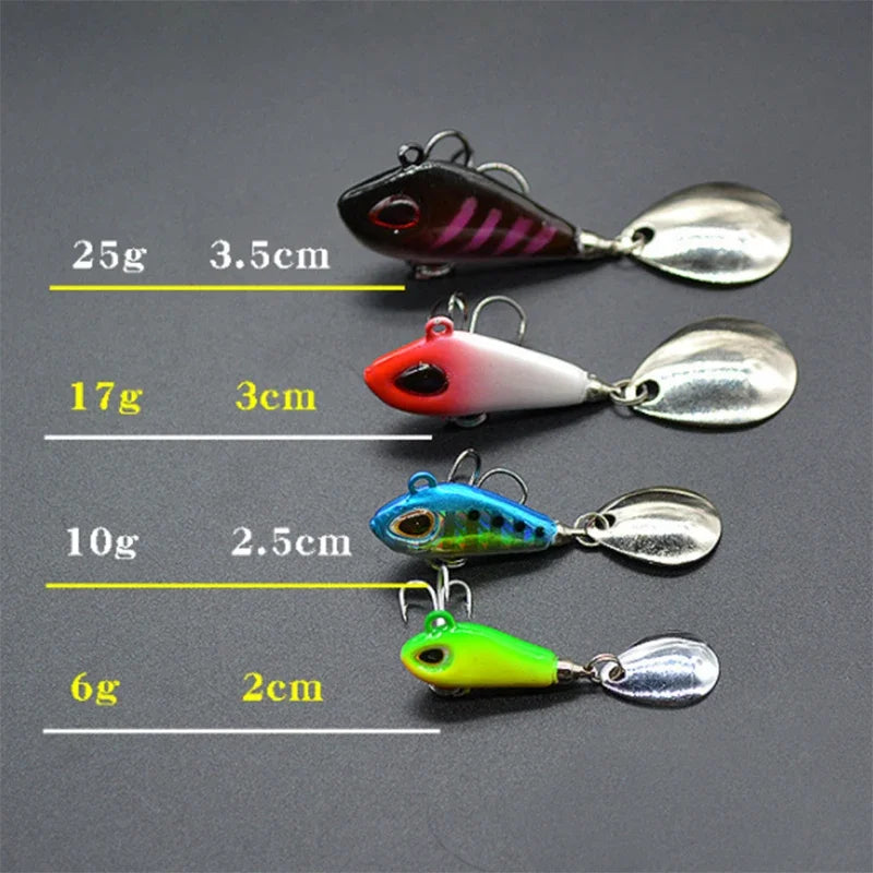 Leurre de Pêche Mini Vib Métal 6g-25g - Cuillère avec Cuiller