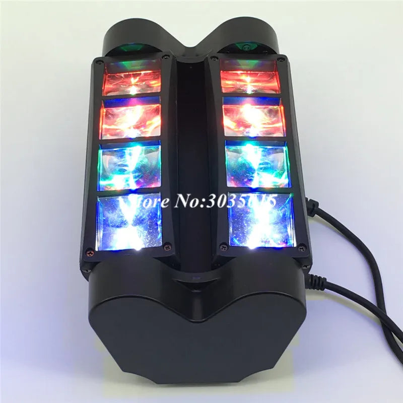 Mini Projecteur LED 8x3W RGBW Tête Mobile DMX512 - Éclairage Scène