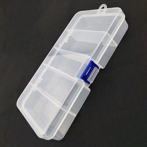 Boîte à Pêche Transparente 5 Compartiments - Boîte Appâts et Leurres