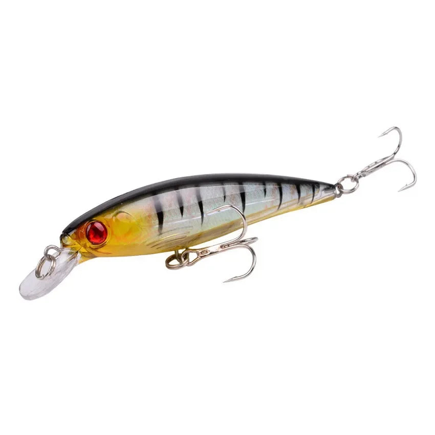 Leurre de Pêche Minnow Laser 11 cm 13 g - Crankbait avec Hameçons
