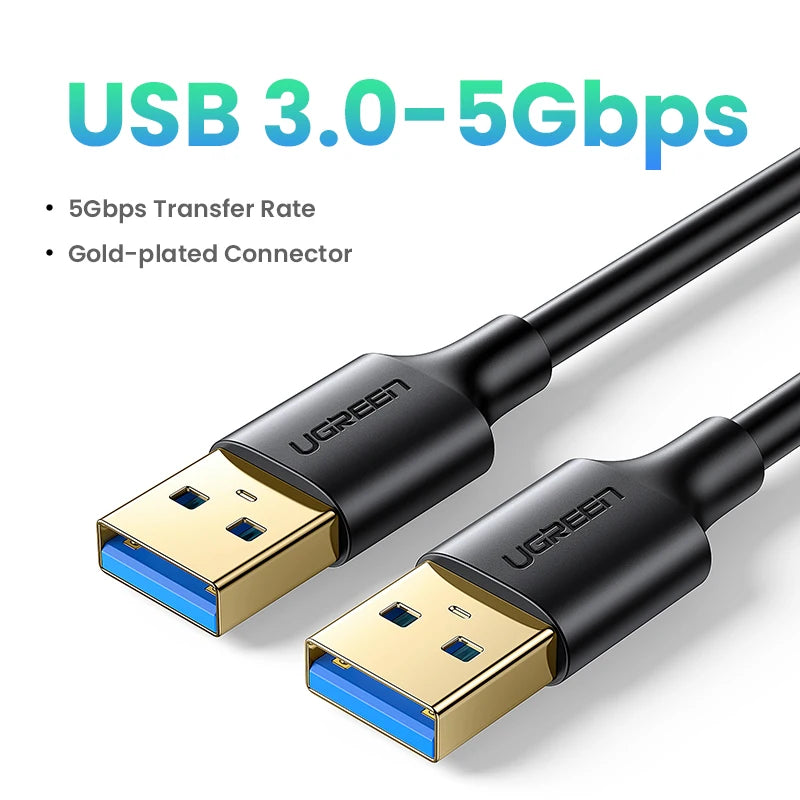 Câble Extension USB Type A Mâle/Mâle UGREEN 3.0/2.0 - Transfert Données