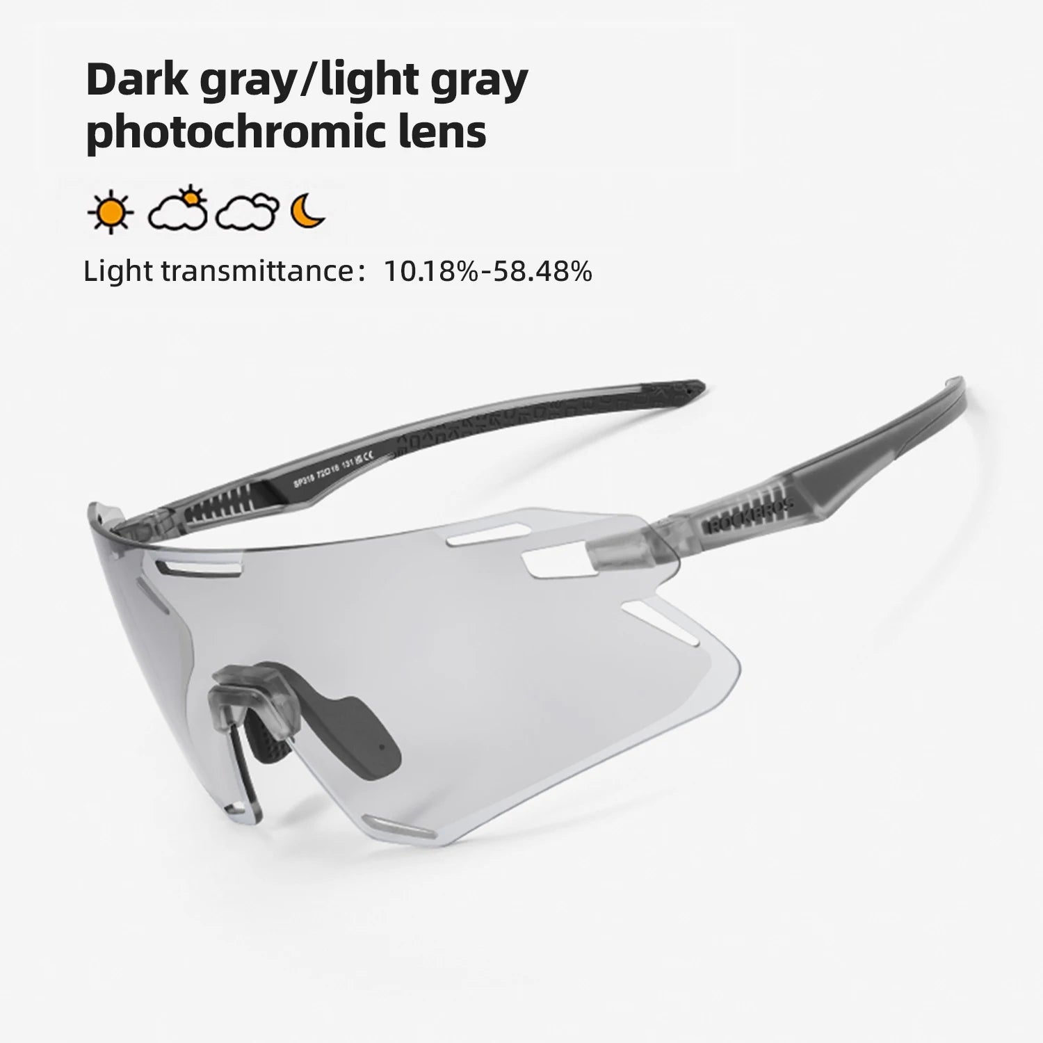 Lunettes Photochromiques RockBros pour Vélo Homme - Sports Outdoor