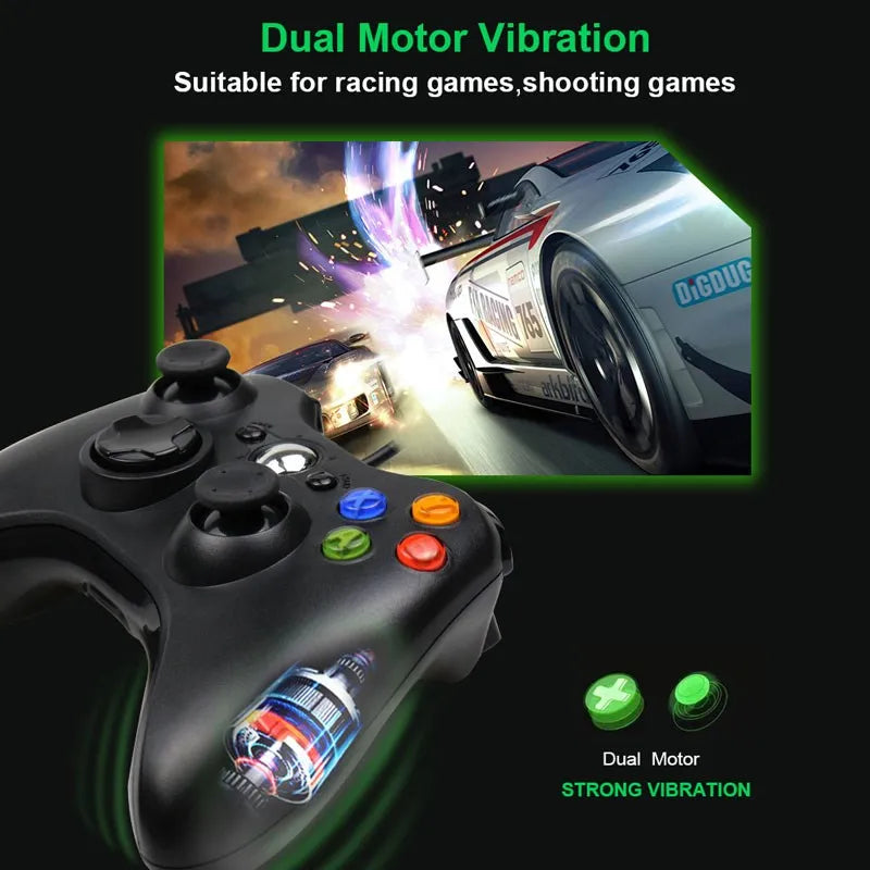Manette Filaire Xbox 360 / PC - Contrôleur Gamepad USB Classique