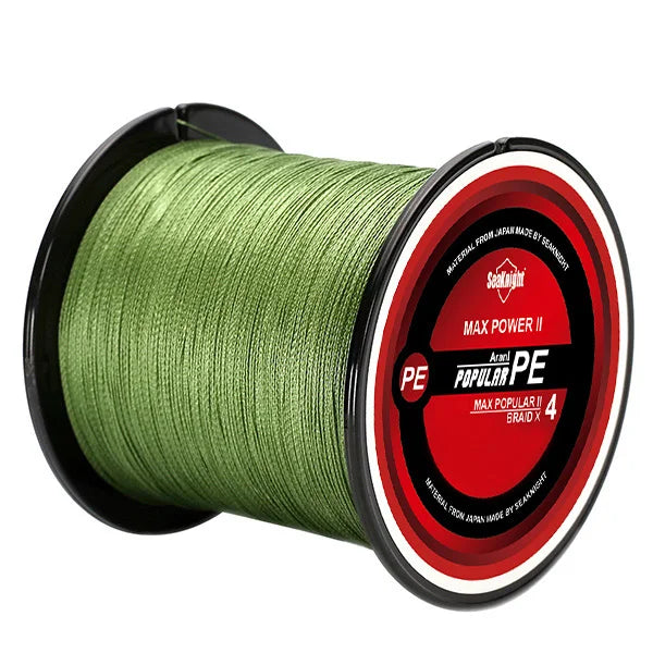 Fil de Pêche Tressé SeaKnight TriPoseidon 4 Brins 300m - 8 à 60 lb