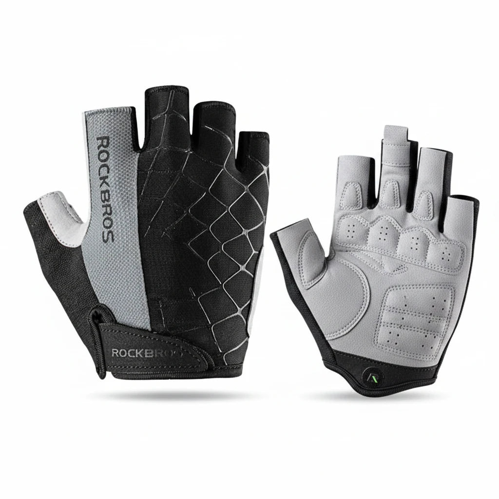 Gants Vélo Demi-Doigts RockBros - Anti-Choc et Respirants pour MTB