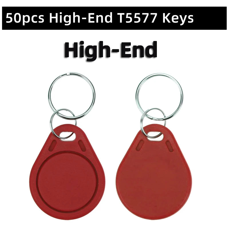 Badge RFID EM4305/T5577 Réinscriptible - Lot de 50 Porte-clés