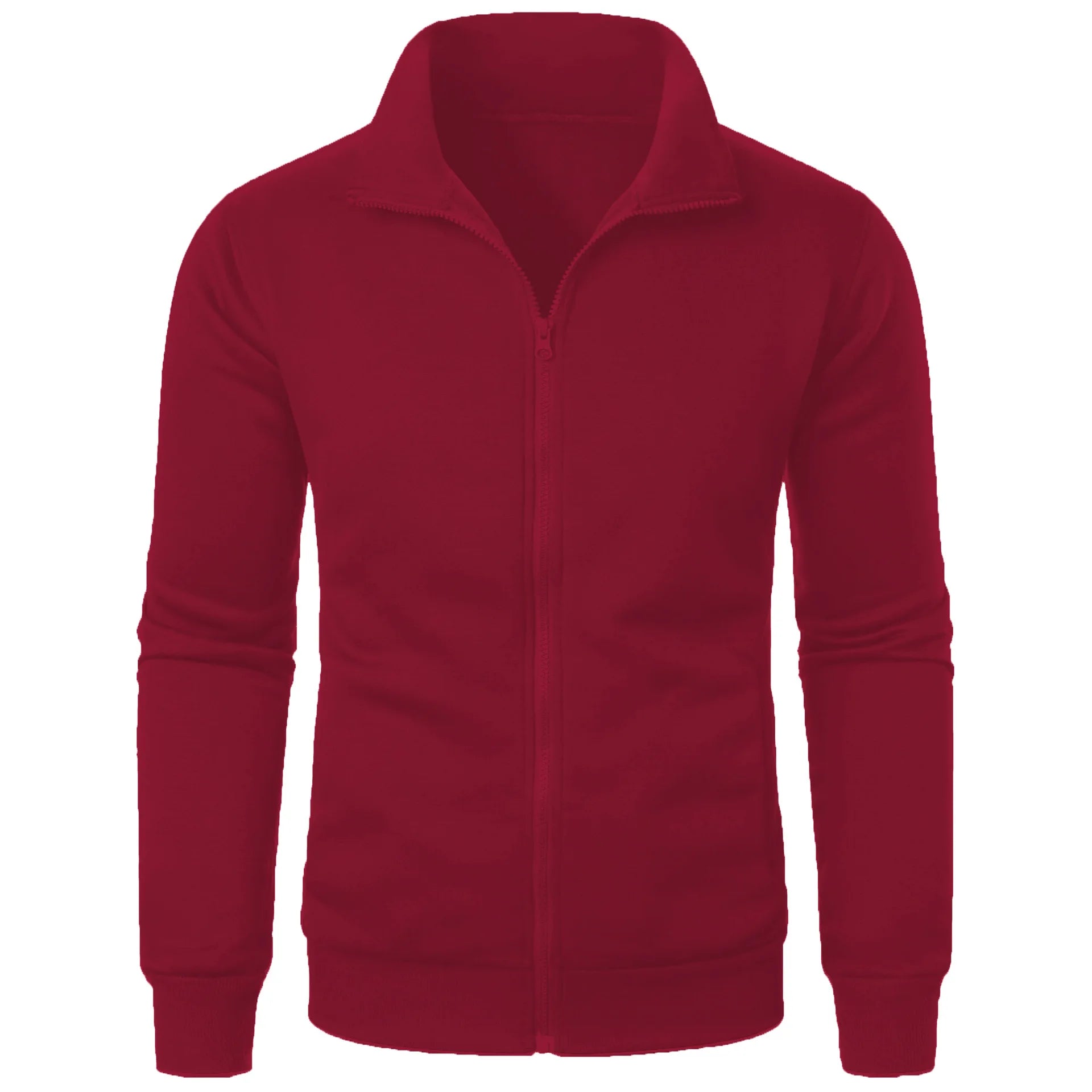 Sweat Homme Zippé Col Montant sans Capuche - Casual 2026