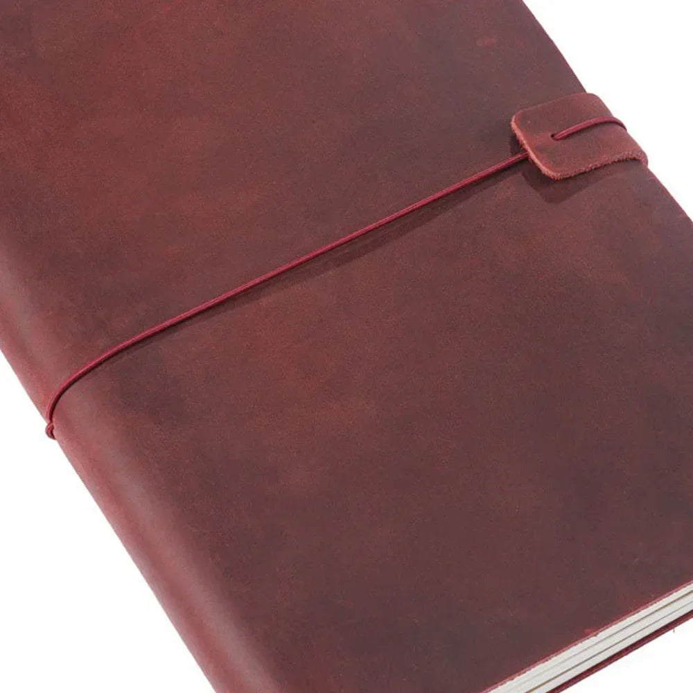 Carnet en Cuir Véritable Fait Main Vintage - Journal Intime ou Agenda