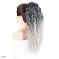 Queue de Cheval Synthétique Longue Kinky Curly - Extension Arc-en-Ciel Ombré