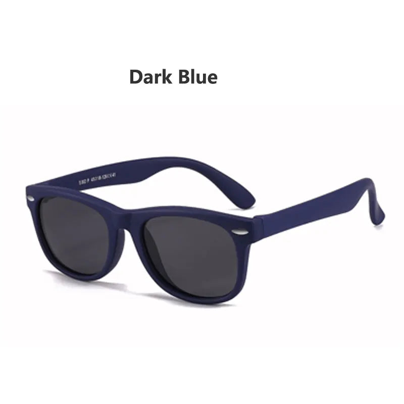 Lunettes de Soleil Enfant Polarisées - Classique avec Rivets Style Marque