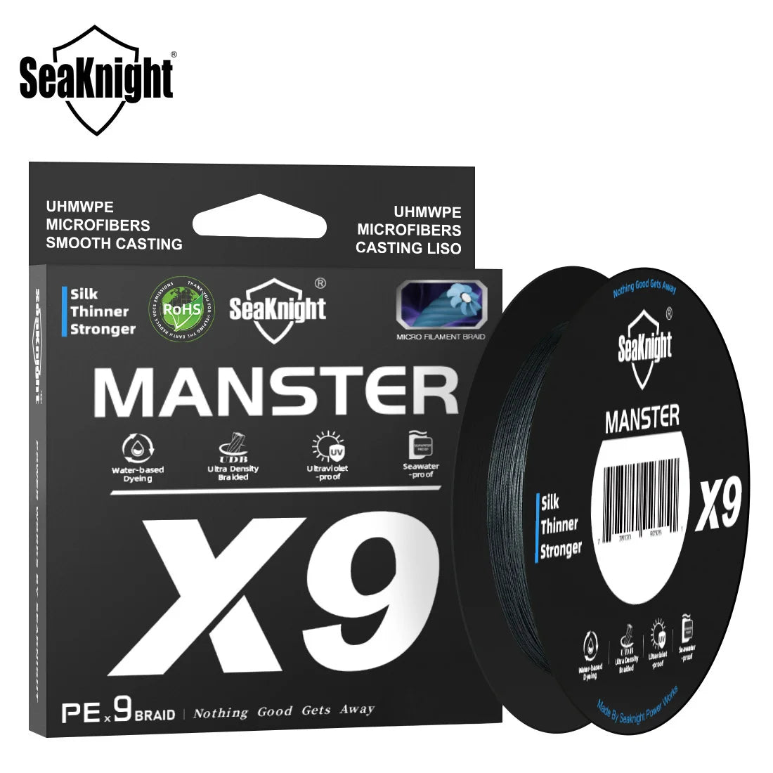 Fil de Pêche SeaKnight X9 300m/500m - Revêtement Si Anti-UV et Eau de Mer