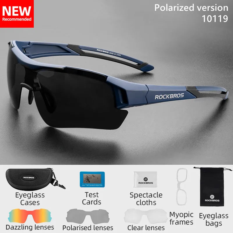 Lunettes Polarisées RockBros pour Vélo Homme - Sports Route et MTB