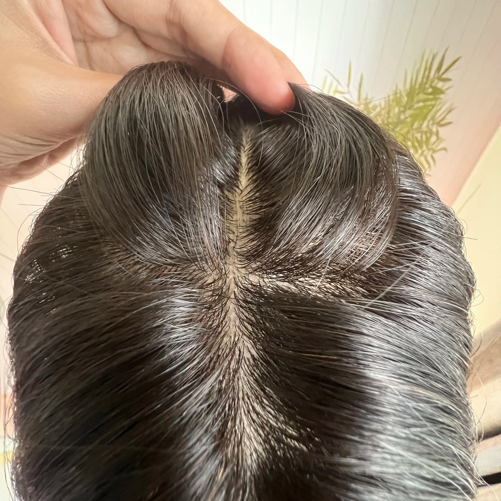 Perruque Bob Court Châtain avec Mèches - Lace Front 13x4/13x6 Cheveux Humains