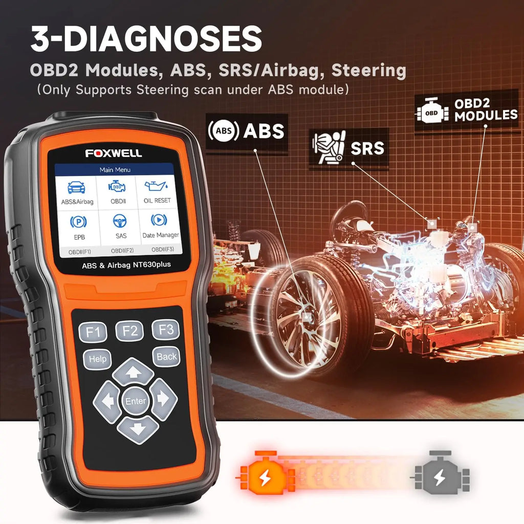 Valise Diagnostic Auto Foxwell NT630 Plus - ABS, SRS, EPB, Oil, SAS