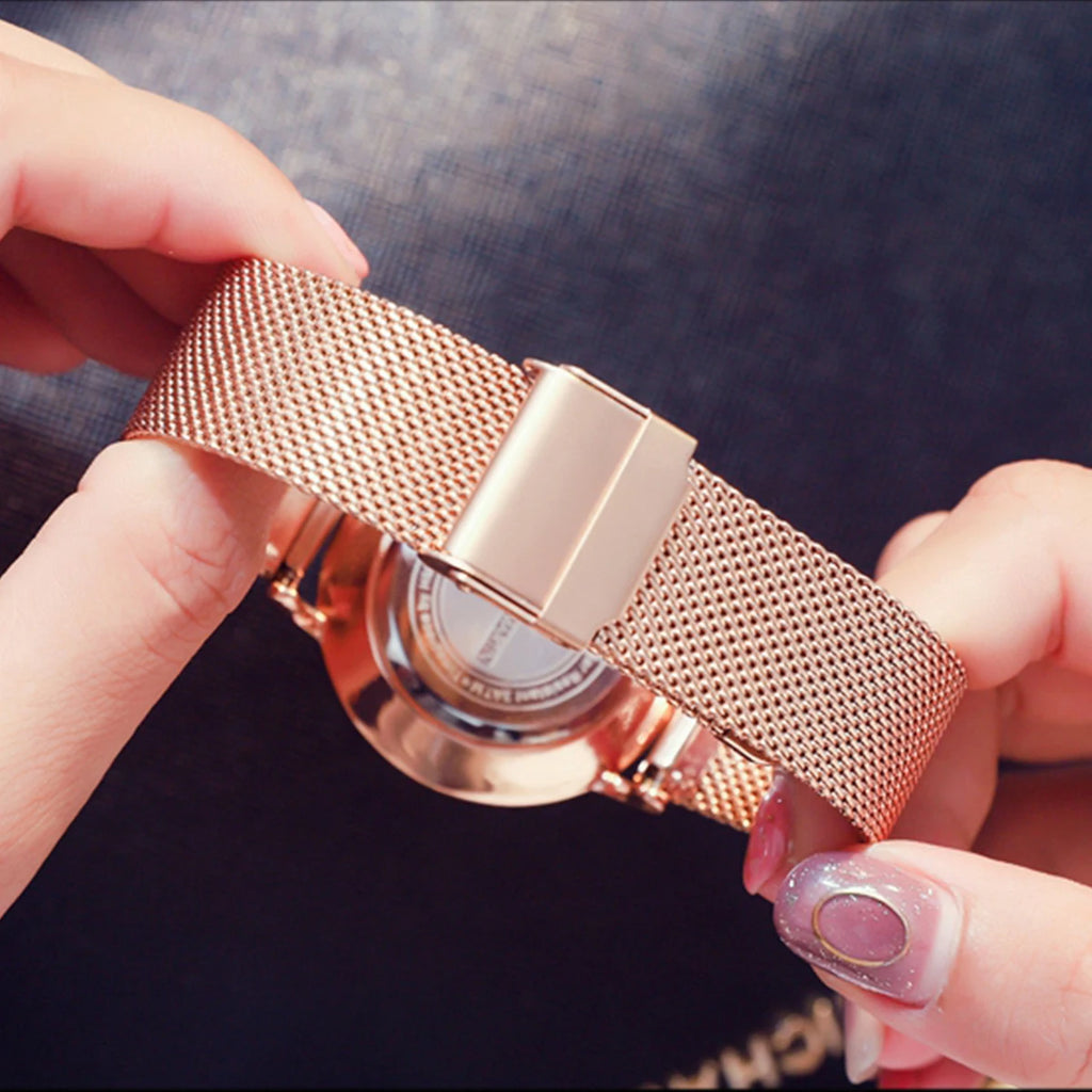 Montre Femme Hannah Martin Acier Inoxydable - Quartz Japonais Étanche