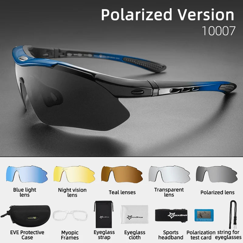 Lunettes de Soleil Polarisées RockBros pour Vélo et Sports Outdoor