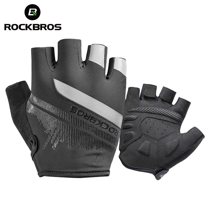 Gants Vélo Demi-Doigts RockBros - Anti-Choc et Respirants Route/MTB
