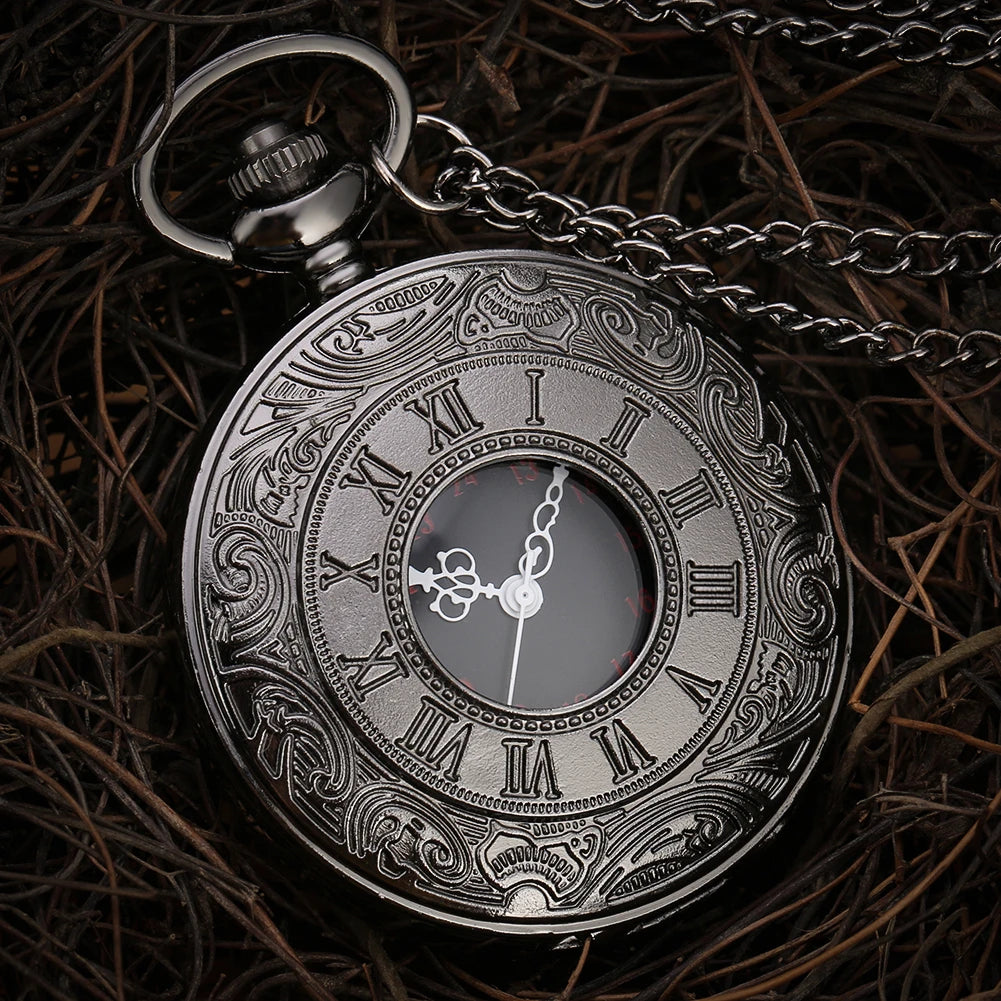 Montre de Poche Steampunk Vintage - Chiffres Romains