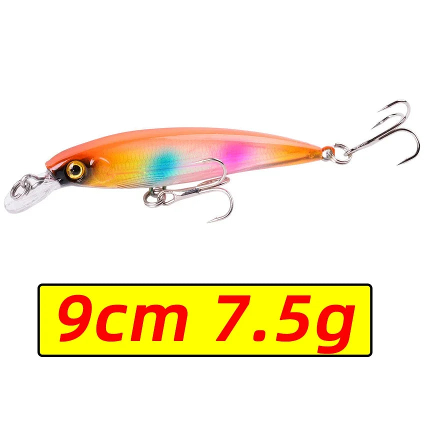 Leurre de Pêche Minnow Laser 11 cm 13 g - Crankbait avec Hameçons