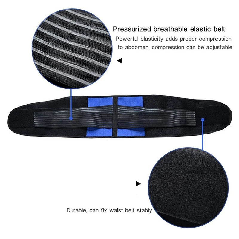 Ceinture Lombaire Néoprène Ajustable Double Sangle - Soulagement Douleur Dos