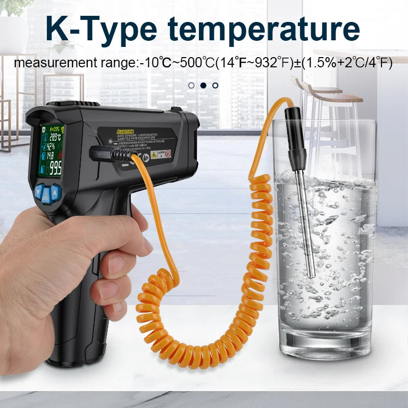 Thermomètre Infrarouge Digital Mestek 50-800°C - Laser sans Contact