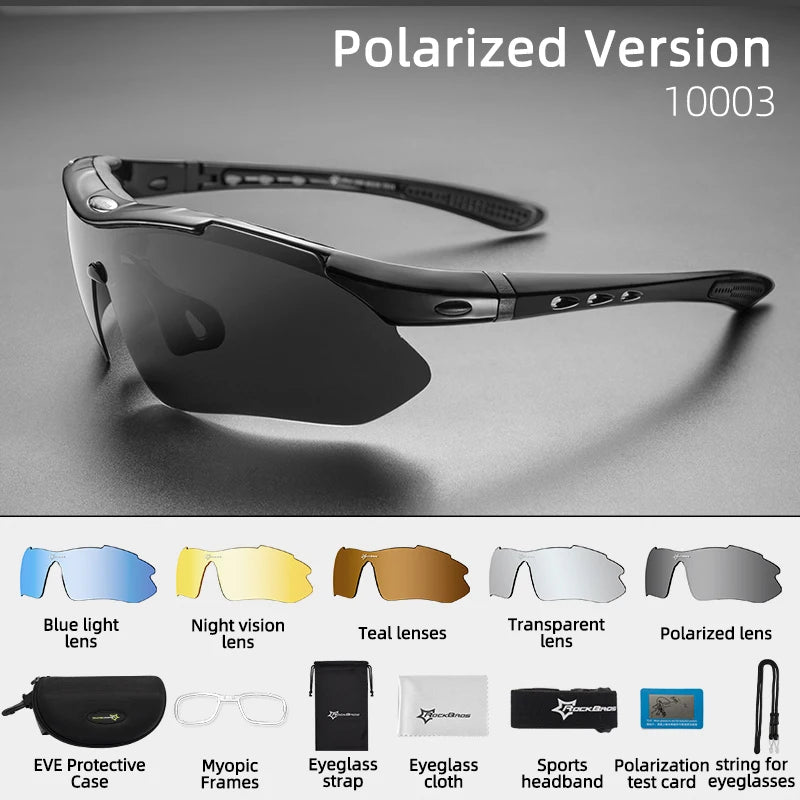 Lunettes Polarisées RockBros pour Vélo Homme - Sports Route et MTB