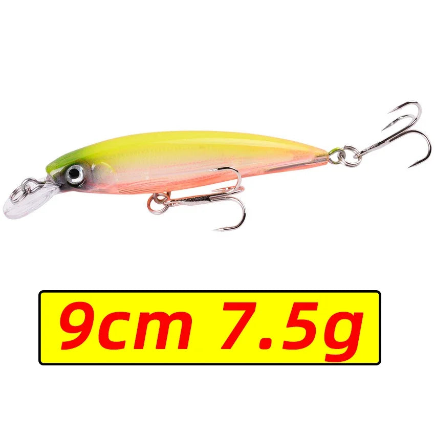 Leurre de Pêche Minnow Laser 11 cm 13 g - Crankbait avec Hameçons