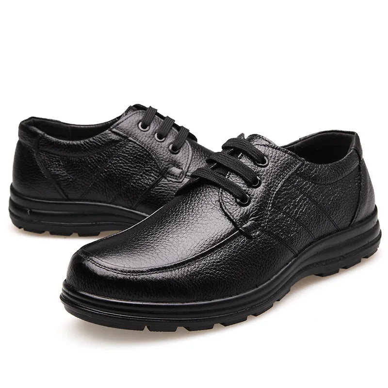 Chaussures Homme Cuir Véritable Brogues Plates - Casual et Confortables