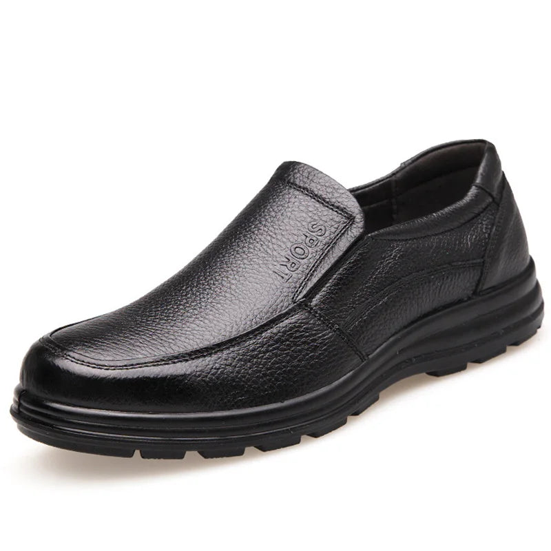 Chaussures Homme Cuir Véritable Brogues Plates - Casual et Confortables