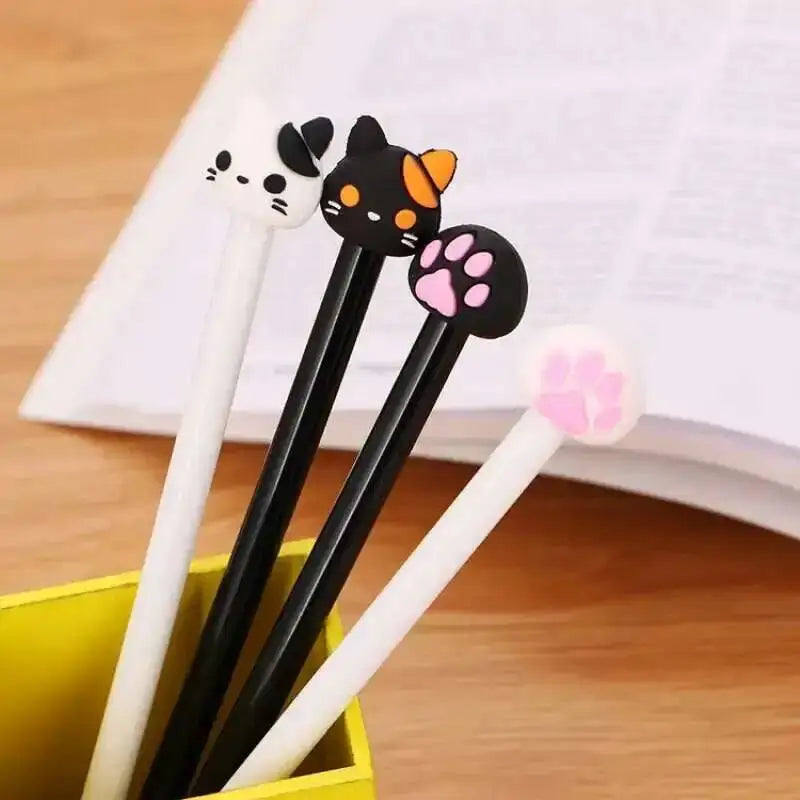 Stylo Kawaii Patte de Chat Cartoon - Fournitures Scolaires et Bureau Mignonnes
