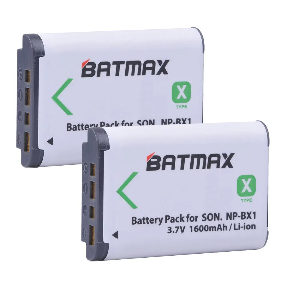Batterie NP-BX1 + Chargeur 3 Slots LCD pour Sony RX100, WX500, HX300
