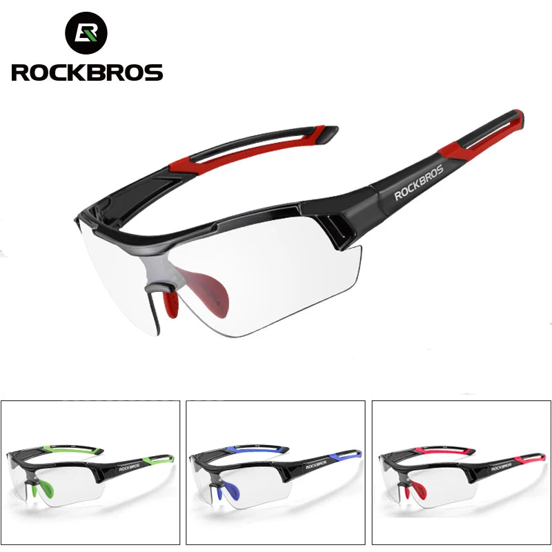 Lunettes Photochromiques RockBros pour Vélo - Verres qui S'adaptent à la Lumière