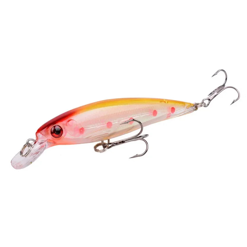 Leurre de Pêche Minnow Laser 11 cm 13 g - Crankbait avec Hameçons