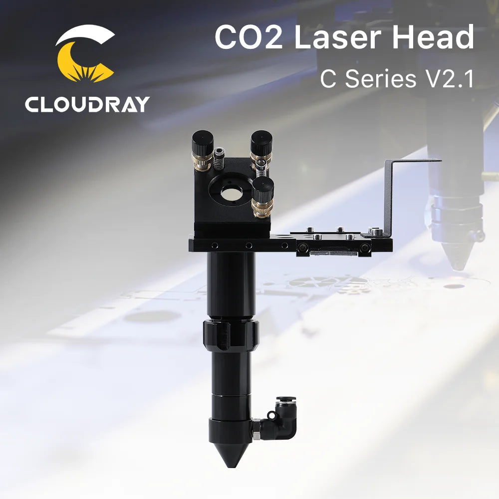 Tête Laser CO2 Cloudray C-Series - Lentille FL38.1 à 101.6 mm