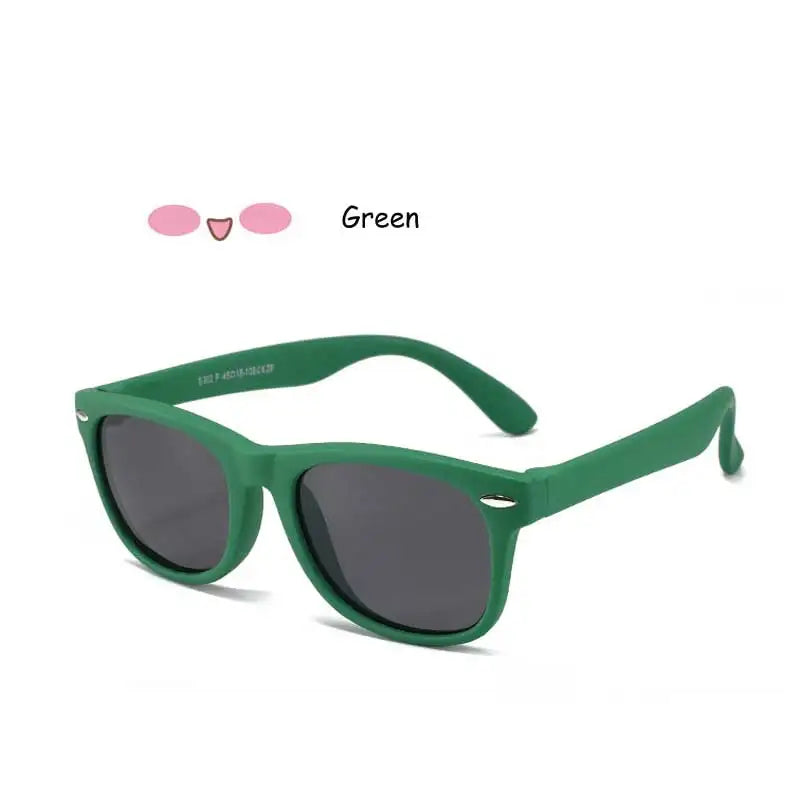 Lunettes de Soleil Enfant Polarisées - Classique avec Rivets Style Marque