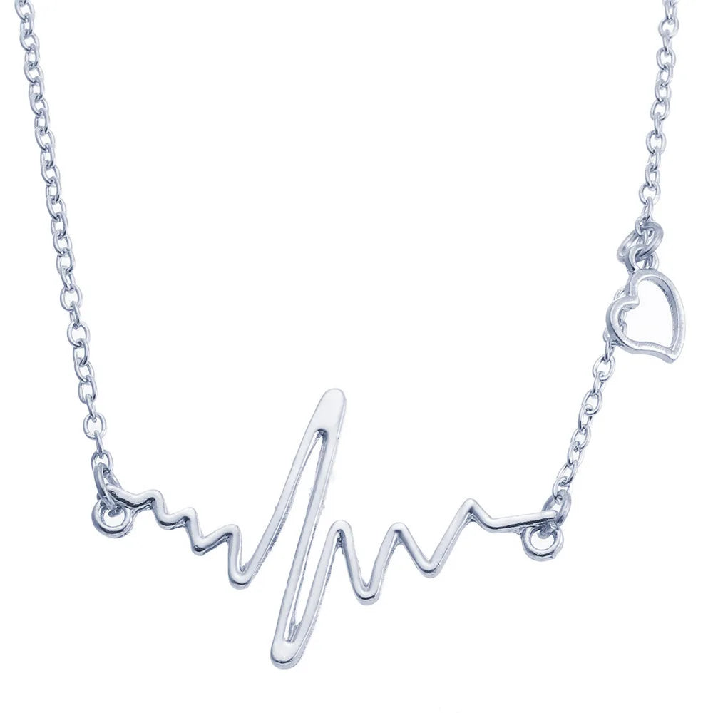 Collier Pendentif Minimaliste - Argenté pour Femme